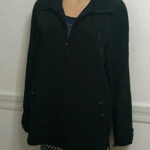 BLACK GALLERY ZIP-UPJACKET SZ M